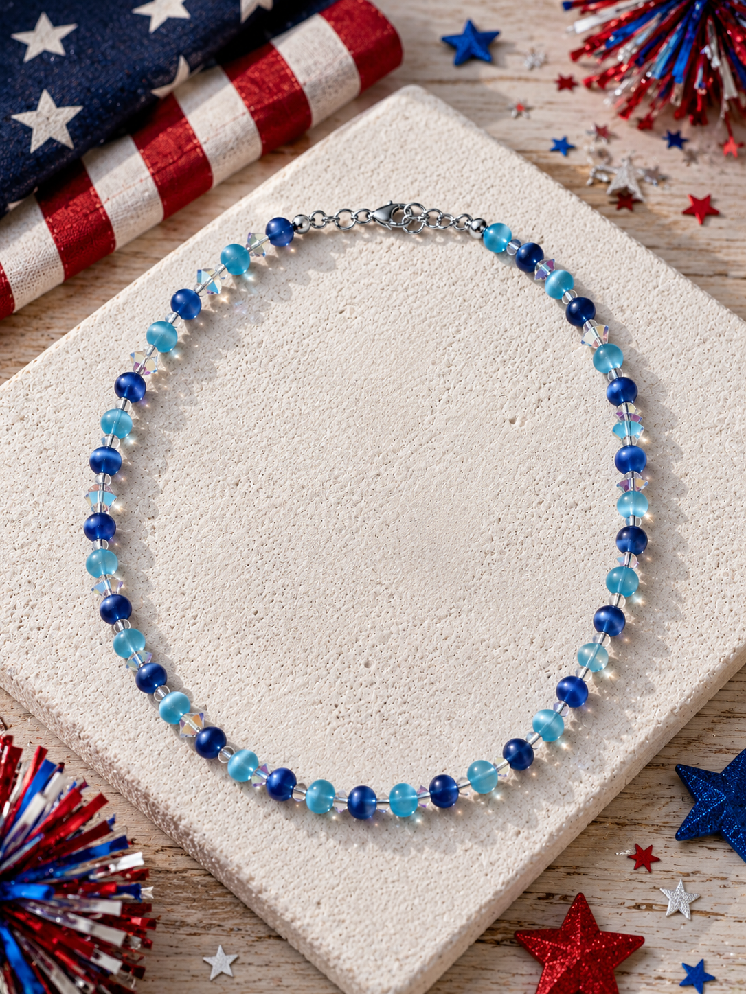 Stars & Sparkle Beaded Necklace