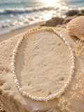 Coastal Pearl Beaded Necklace