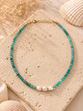 Seafoam Beaded Necklace