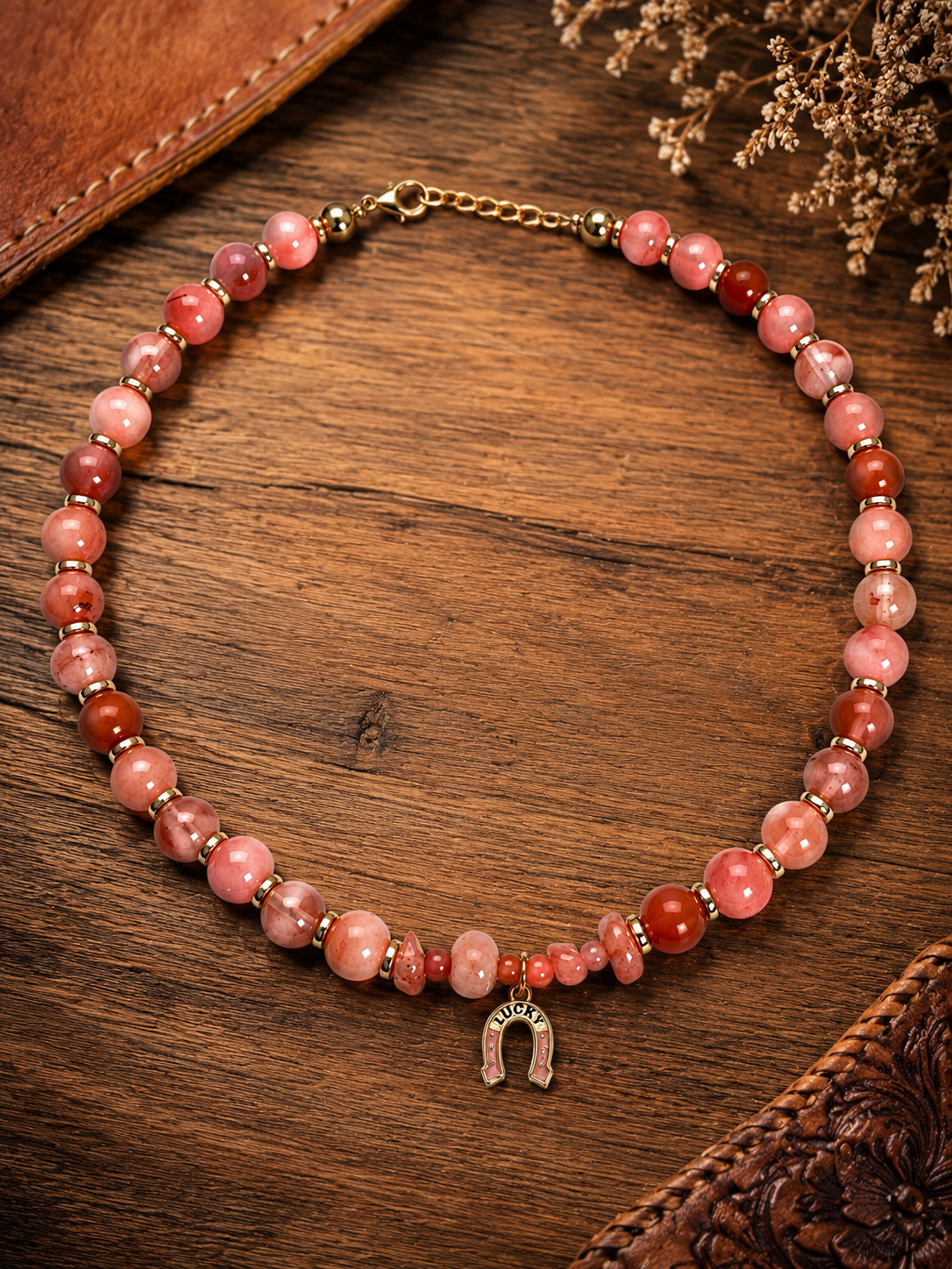 Cowgirl's Lucky Charm Beaded Necklace
