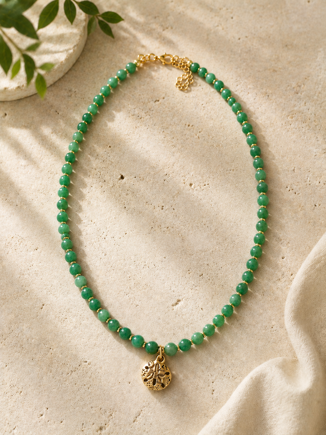 Sam's Sand Dollar Beaded Necklace